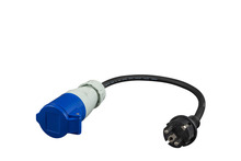 Övergångskabel CEE Schuko 230V 0,5 m Qraft